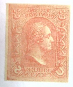 Scott #79-E8a - 3c Light Red - Loewenberg Decalcomania - Essay