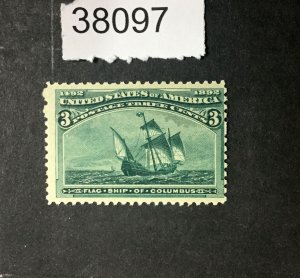 MOMEN: US STAMPS   #232 MINT OG NH $100 LOT #38097