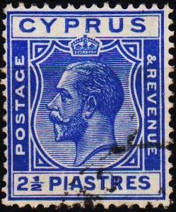 Cyprus. 1924  2 1/2pi S.G.122 Fine Used