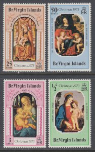 British Virgin Islands 262-265 Christmas MNH VF