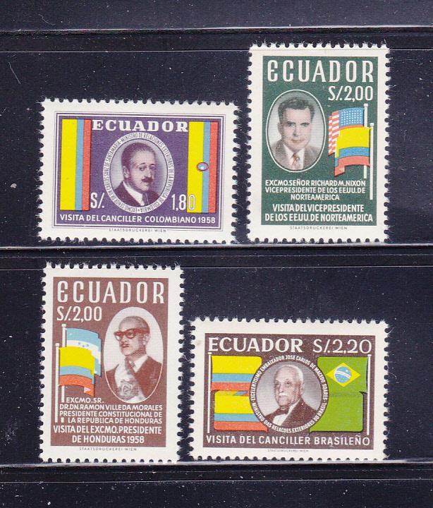 Ecuador 638-641 Set MNH Politicians