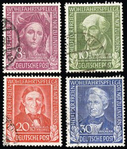 Germany Stamps # B310-13 Used VF Scott Value $145.00