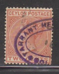 CEYLON Scott # 87 Used - Queen Victoria