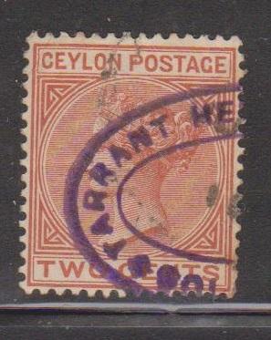 CEYLON Scott # 87 Used - Queen Victoria