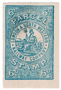 (I.B) London & North Western Railway : Parcel Stamp 6d