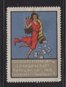 German Advertising Stamp- Louis Hederich, Frankfurt Single Item Discount Store