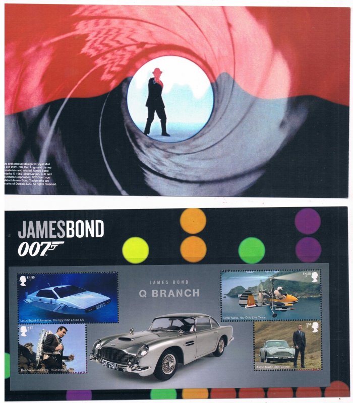 Great Britain 2020 S/S James Bond Q Branch Movie Stars People Actor UK GB Stamps