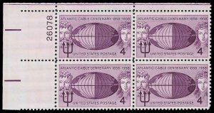 PCBstamps   US #1112 PB 16c(4x4c)Atlantic Cable Centenary, MNH, (PB-1)