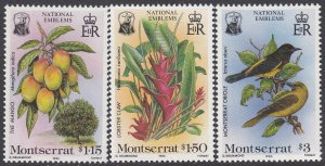 Montserrat 551-553 MNH CV $4.50