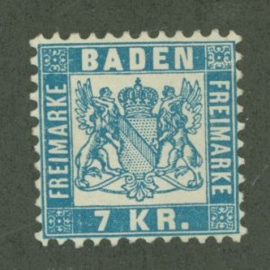 Baden #28 Unused Single