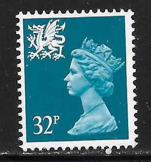 Great Britain Wales WMMH54 32p Machin MNH