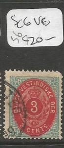 Danish West Indies SC 6 VFU (9crn) 