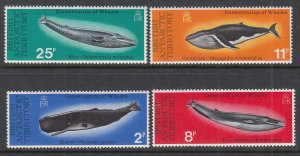 British Antarctic Territory 64-67 Whales MNH VF