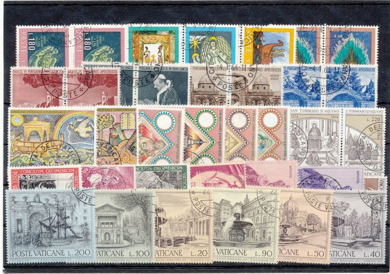 VATICAN Religion Art Used (Appx 35 Stamps) (NT 1432s