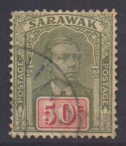 Sarawak Scott 69 - SG60, 1918 Sir Charles Vyner Brooke 50c used