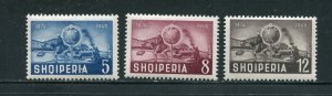 Albania 458-460 UPU Complete Stamp Set MNH 1949