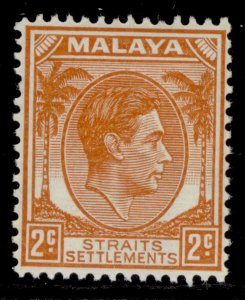 MALAYSIA - Straits Settlements GVI SG294, 2c orange, NH MINT.