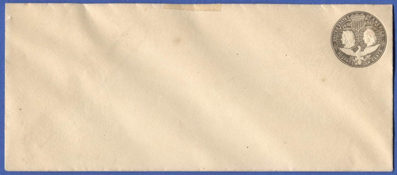 US 1893 Sc U351 Mint 10c Columbian Stationery Envelope, UPSS 1180, cv $75