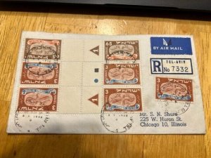 Israel Scott #10-14 New Year Horizontal Tete Beche Gutter Pairs on Pair of FDC!!