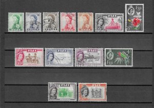 FIJI 1959/63 SG 298/310 USED Cat £16