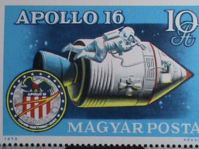 Hungary Stamp:1972,Apollo 16th Space Ship -mnh-S/S sheet-rare