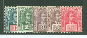 Sarawak #50/51/53/55