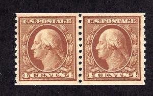 495 Mint,OG,LH... Pair... SCV $24.00