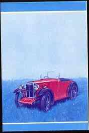 Nevis 1985 $2.50 MG Midget (1930) imperf progressive colo...