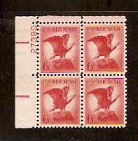 #C67 Eagle  NH Airmail Plate Block