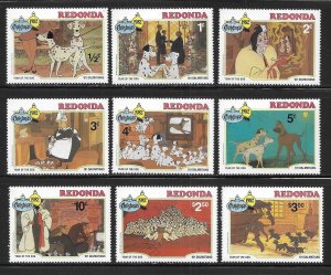 Redonda Disney 1982 Christmas 101 Dalmatians MNH