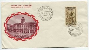 Trieste Lavoro Lire 200 overprint modified on FDC figured cover