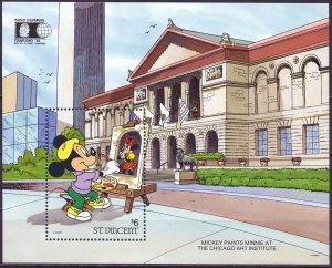 Maldives. 1992. bl207. Disney Cartoon. MNH.