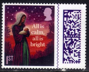 GB 2023 KC 3rd 1st Christmas Silent Night Barcode MNG  ( H1117 )