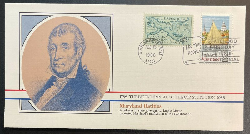 US #2342 FDC + #984- Bicentennial of Constitution 1787-1987 [BIC52]