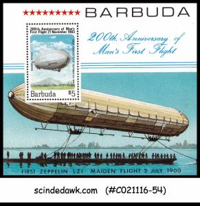 BARBUDA - 1983 200TH ANNIV OF MAN'S FIRST FLIGHT / GRAF ZEPPELINS - M/S MNH