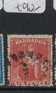 Barbados SG 50 VFU (4drj) 