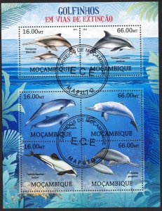 Mozambique 2012 Dolphins Sheet Used / CTO