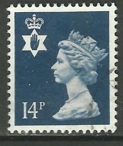 Northern Ireland GB 1988 QE2 14p Deep Blue SG NI 39 ( F321 )