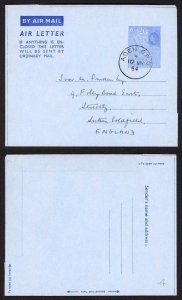 Aden 1954 Air Letter to England