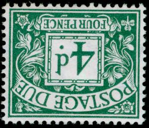 SGD6Wi, 4d dull grey-green, M MINT. Cat £40. WMK INVERTED.