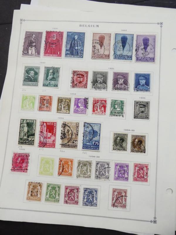 EDW1949SELL : BELGIUM Very clean Mint & Used collection on album pages Cat $2355