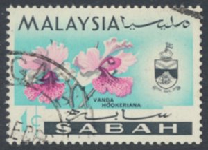 Sabah Malaysia SC# 17 Used  Orchids Flowers   see details & scans