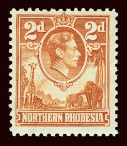 NORTHERN RHODESIA Scott #31 (SG 31) 1938 KGVI unused HR