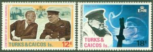 TURKS & CAICOS 297-8 MNH BIN $1.00