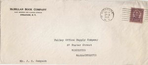 U.S. McMILLAN BOOK COMPANY, N.Y. 1932 Syracuse,N.Y. Cancel Stamp Cover Ref 47290
