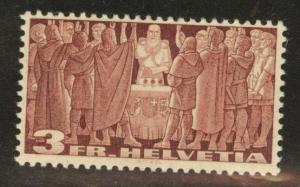 Switzerland Scott 244 MH* 1938 stamp adhesion CV$11