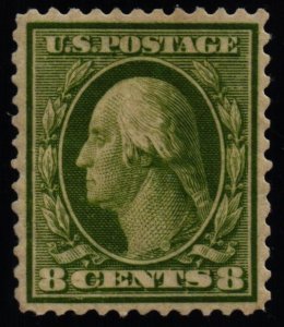 US Scott #337 - VF - 8c Washington - Olive Green - MNH- 1908