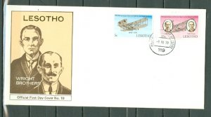 LESOTHO 1978/1983  AIR-AVIATION LOT of (3) NICE  FDC