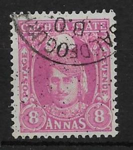 INDIA-ORCHHA SG41 1939 8a MAGENTA USED