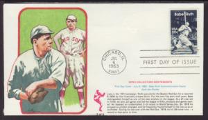 US 2046 Babe Ruth 1983 Den's Collectors U/A FDC